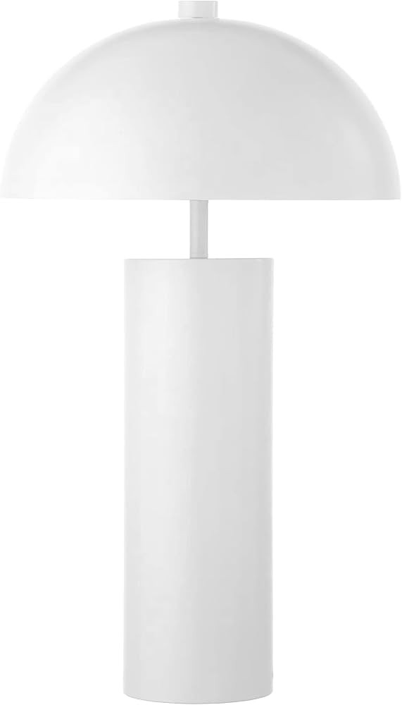 Henn&Hart 27" Tall Table Lamp with Metal Shade in Matte White, for Home, Living Room, Bedroom, En... | Amazon (US)