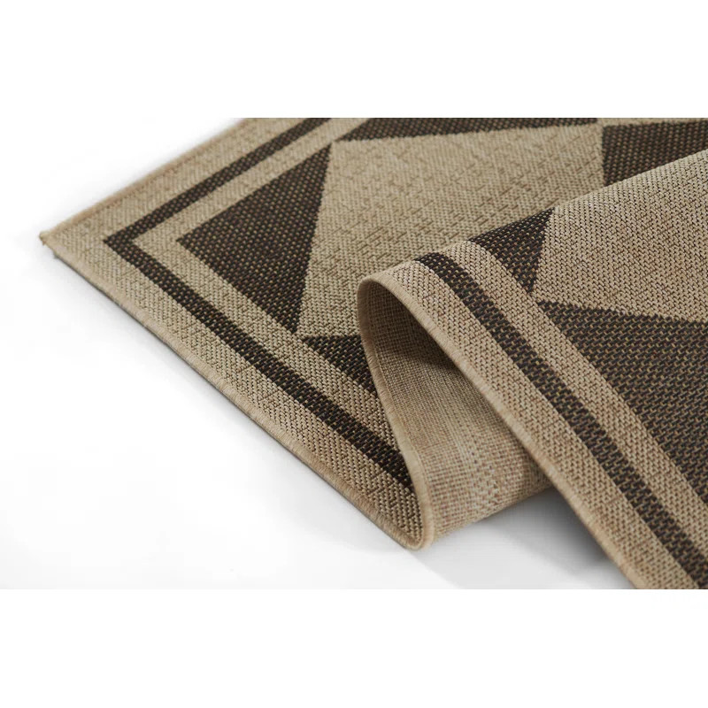 Erin Gates by Momeni Saybrook Diamond Black Indoor/Outdoor Area Rug | Wayfair North America