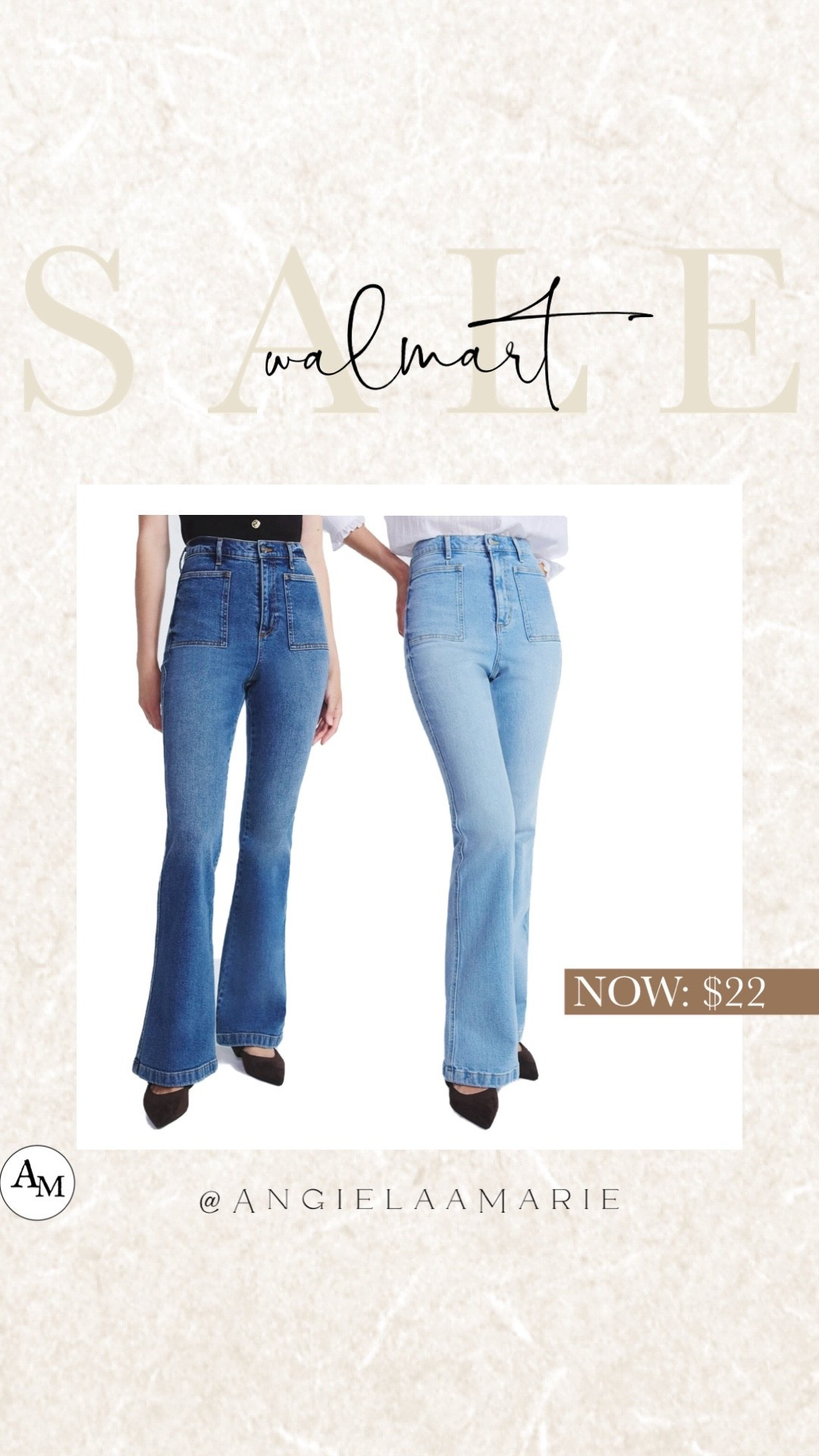 Love the pocket detail on these Jeans! On sale for $22! 