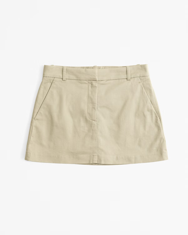 Women's Chino Mini Skort | Women's Bottoms | Abercrombie.com | Abercrombie & Fitch (US)
