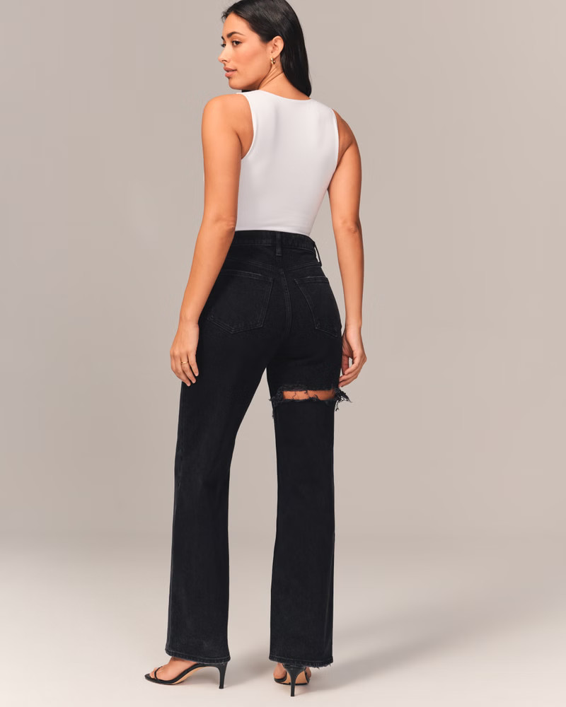 Curve Love High Rise 90s Relaxed Jean | Abercrombie & Fitch (US)