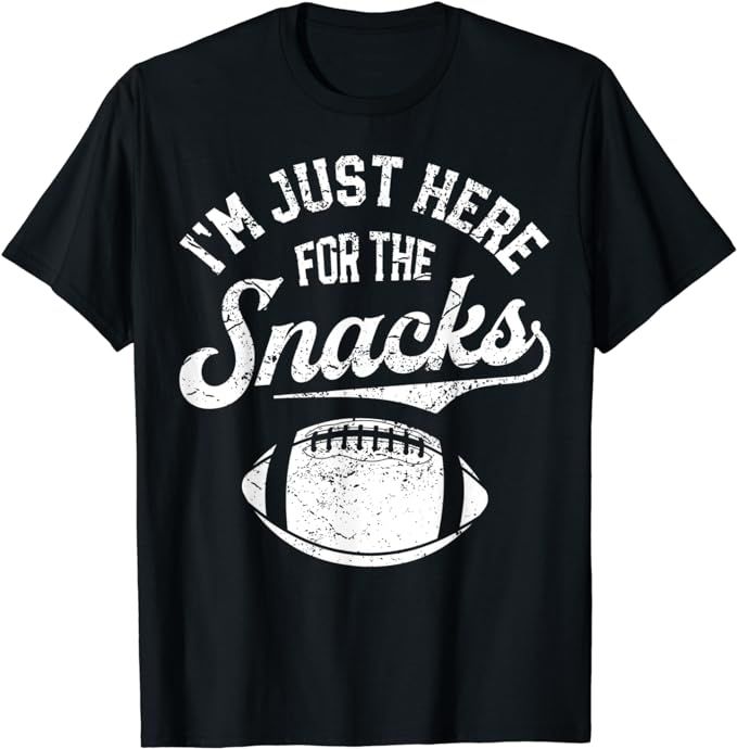 I'm Just Here For The Snacks Funny Fantasy Football League T-Shirt | Amazon (US)