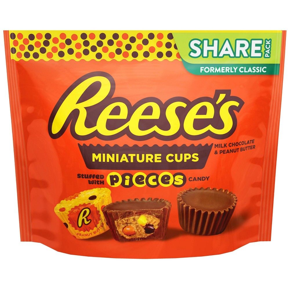 Reese's Mini Peanut Butter Cups with Pieces Chocolate Candy - 10.2oz | Target