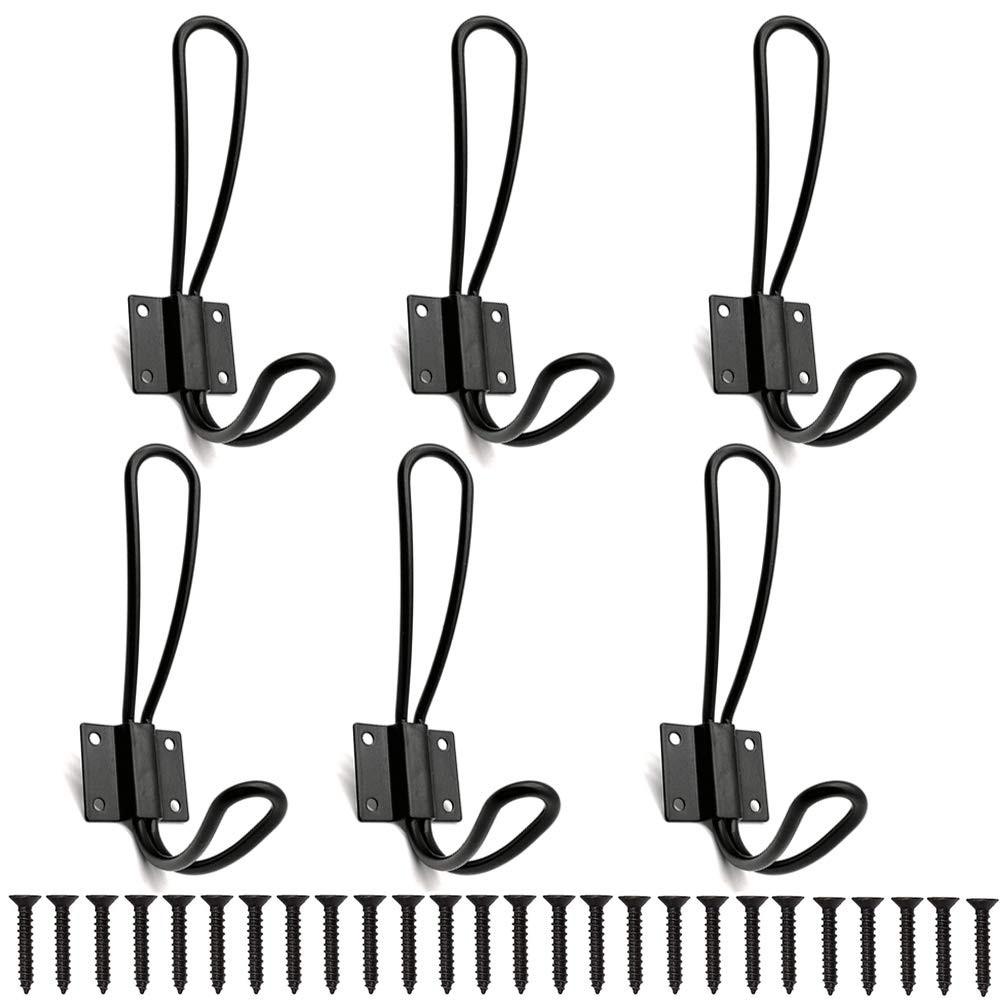 Rustic Farmhouse Entryway Hooks 10 Pack Decorative Vintage Hangers Wall Mounted Hard Antique Indu... | Amazon (US)