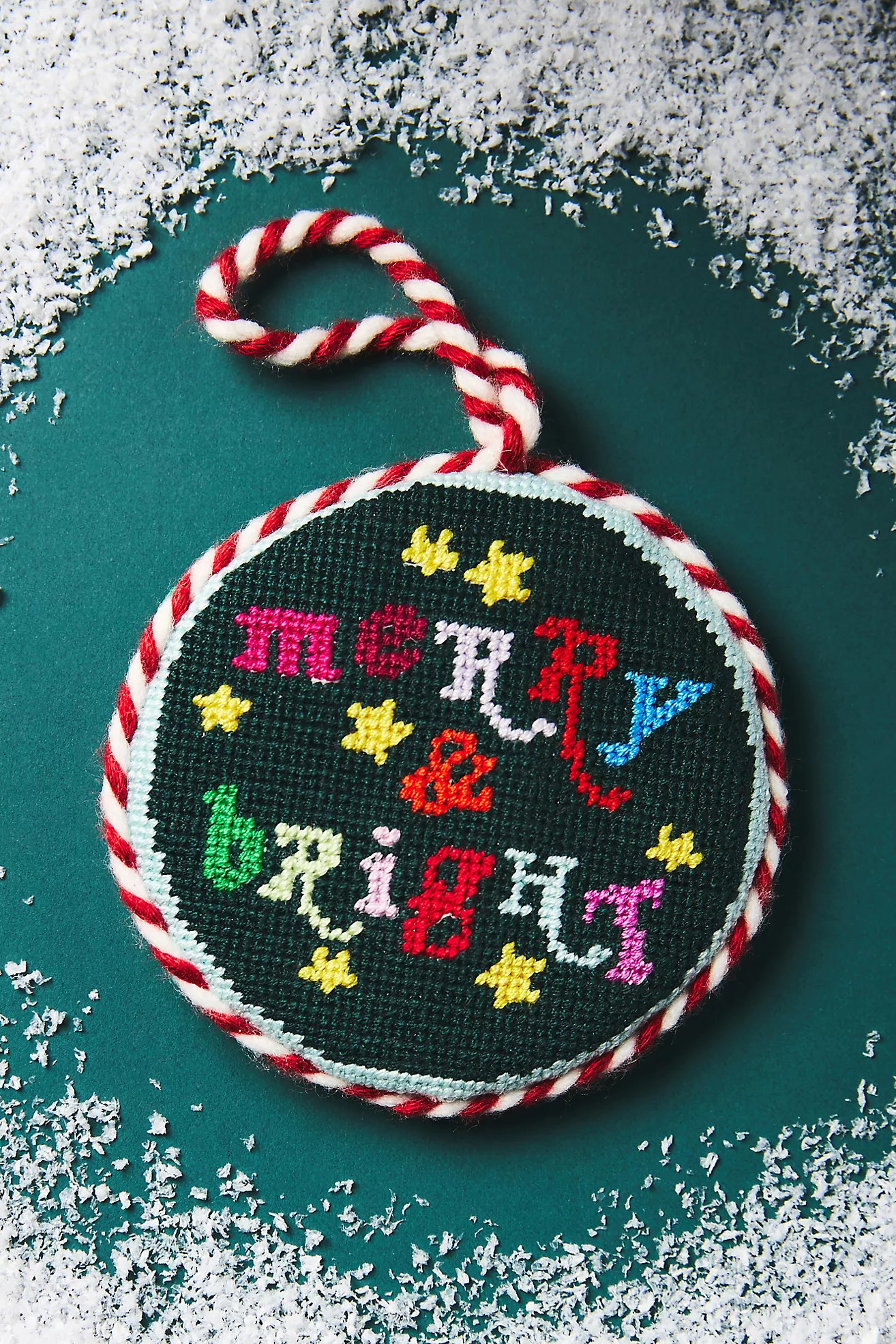 Furbish Studio Needlepoint Embroidered Ornament | Anthropologie (US)