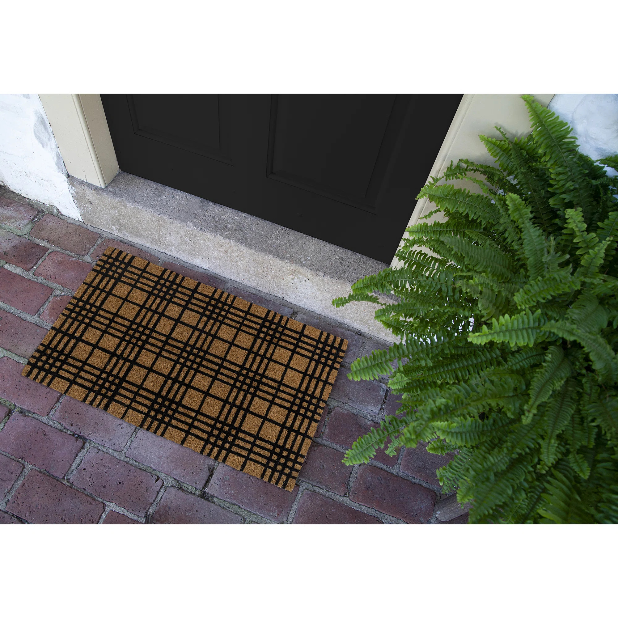 Entryways Fine Plaid Coir Doormat & Reviews | Wayfair | Wayfair North America