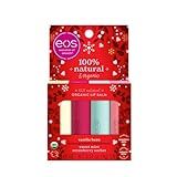 EOS Limited Edition Holiday Lip Balm Variety Pack, 100% Natural & Organic, All-Day Moisture, Made fo | Amazon (US)