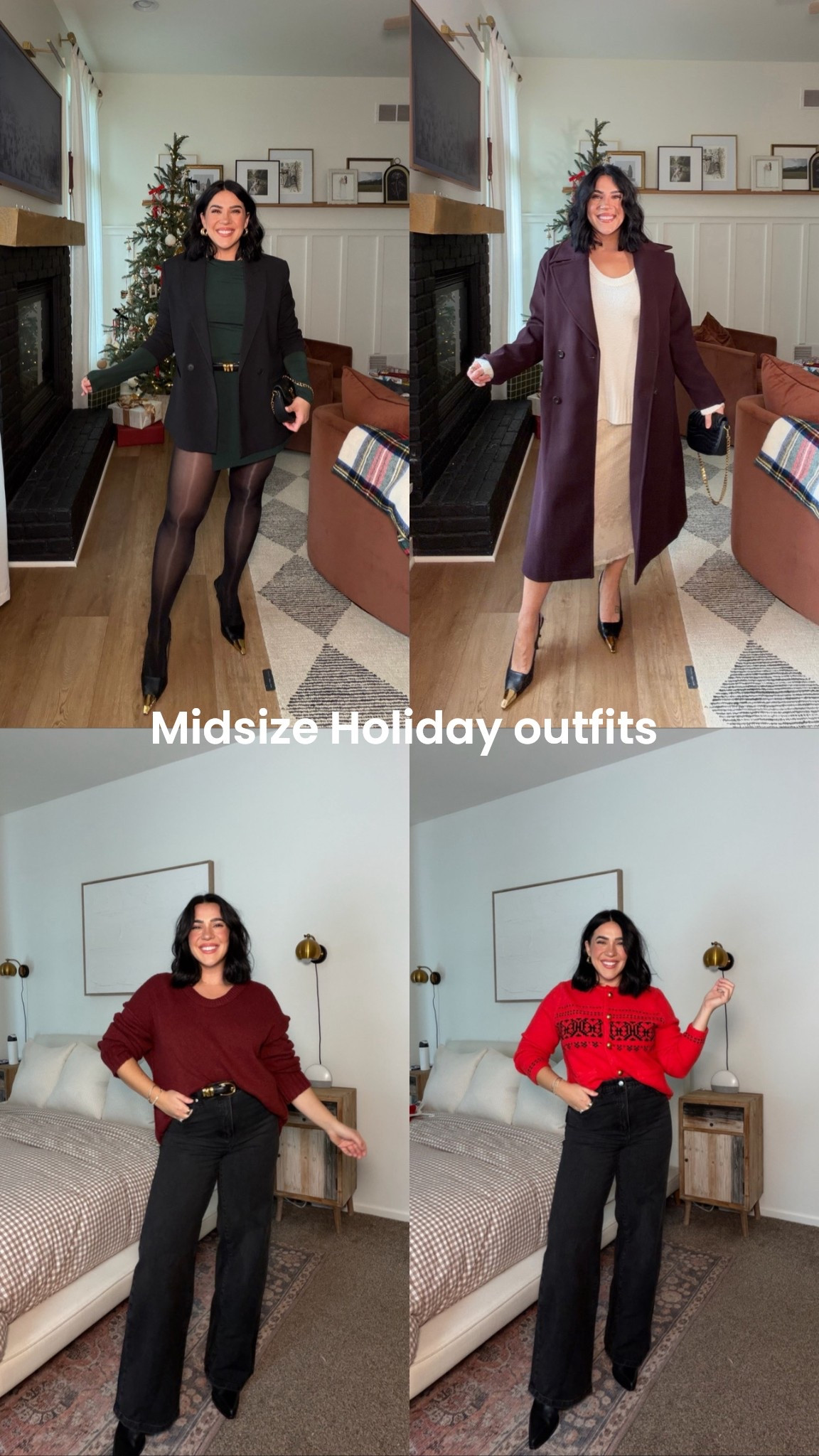 Which are you for the holidays?? Team casual jeans and a sweater or do you dress up? 

Midsize holiday outfits, Christmas party outfit, holiday fashion 

#LTKHoliday #LTKSeasonal #LTKMidsize