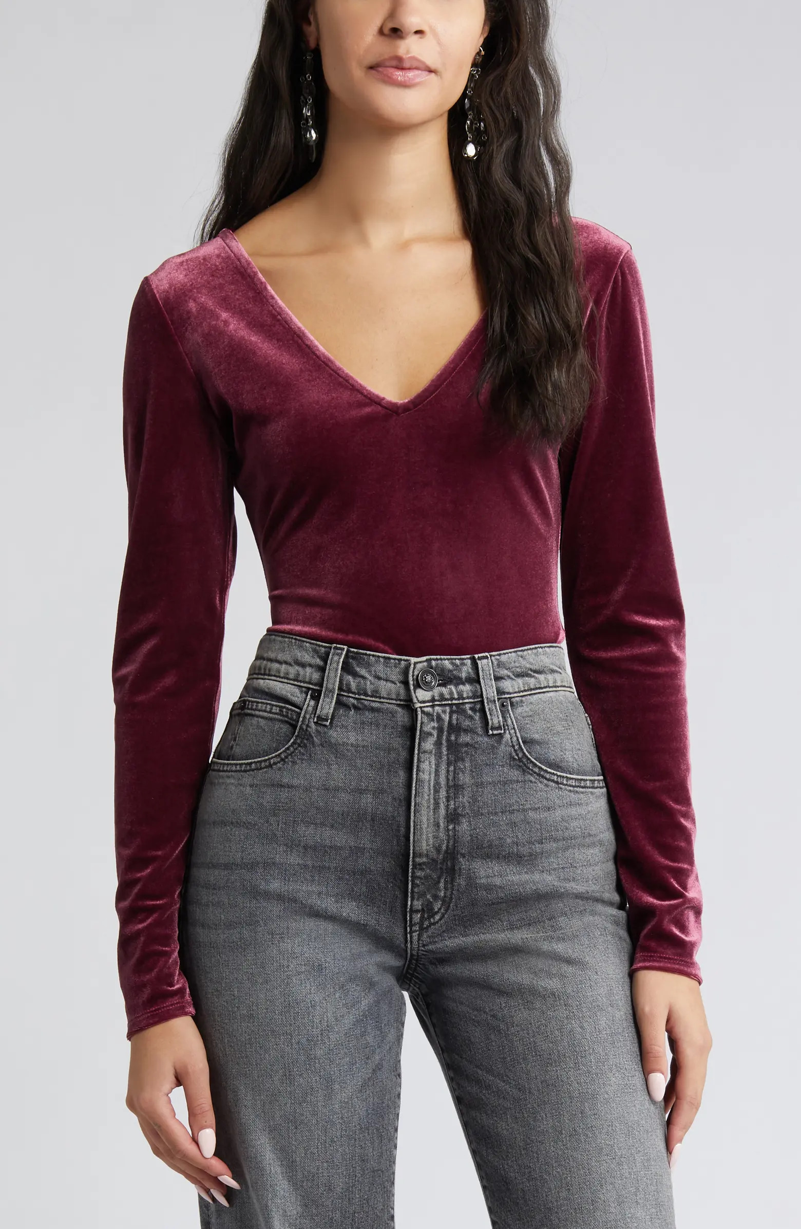 Velvet Bodysuit | Nordstrom