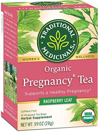 Traditional Medicinals Organic Pregnancy Tea Raspberry Leaf Herbal Tea, Supports Healthy Pregnancy, (Pack of 1) - 16 Tea Bags | Amazon (US)
