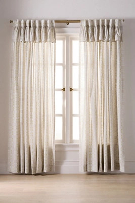 Vera Cotton Printed Valence Curtain | Anthropologie (US)