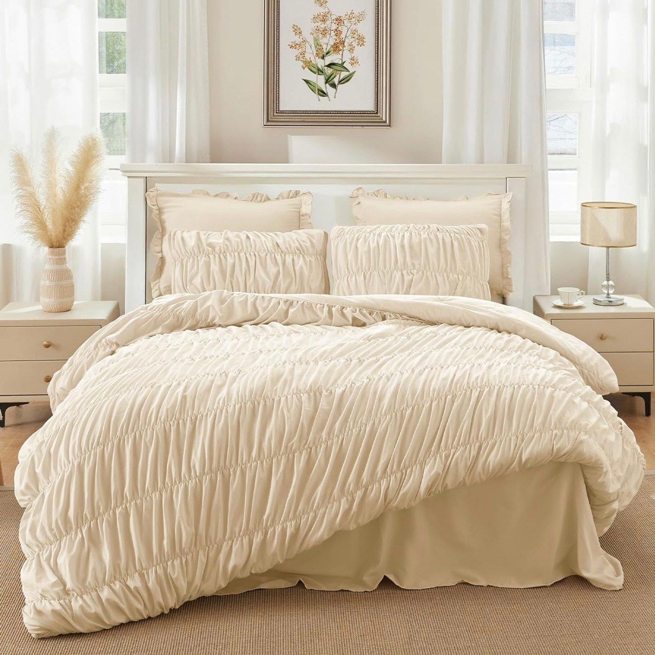 Beige queen comforter set

#LTKFindsUnder100 #LTKHome #LTKStyleTip