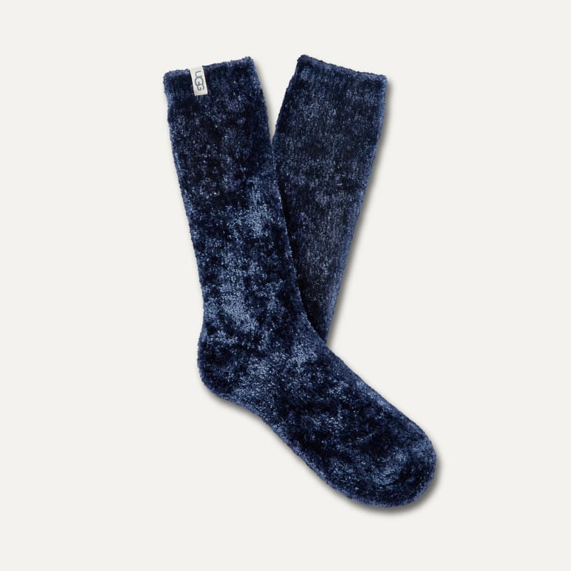 UGG® Women's Leda Cozy Sock Polyester Blend/Recycled Materials in Blue/ | UGG (US)