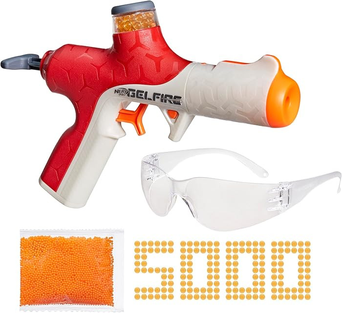 Nerf Pro Gelfire Twist Shot Blaster, 150 FPS, 5,000 Gelfire Rounds, T-Pull Priming, Integrated 80... | Amazon (US)