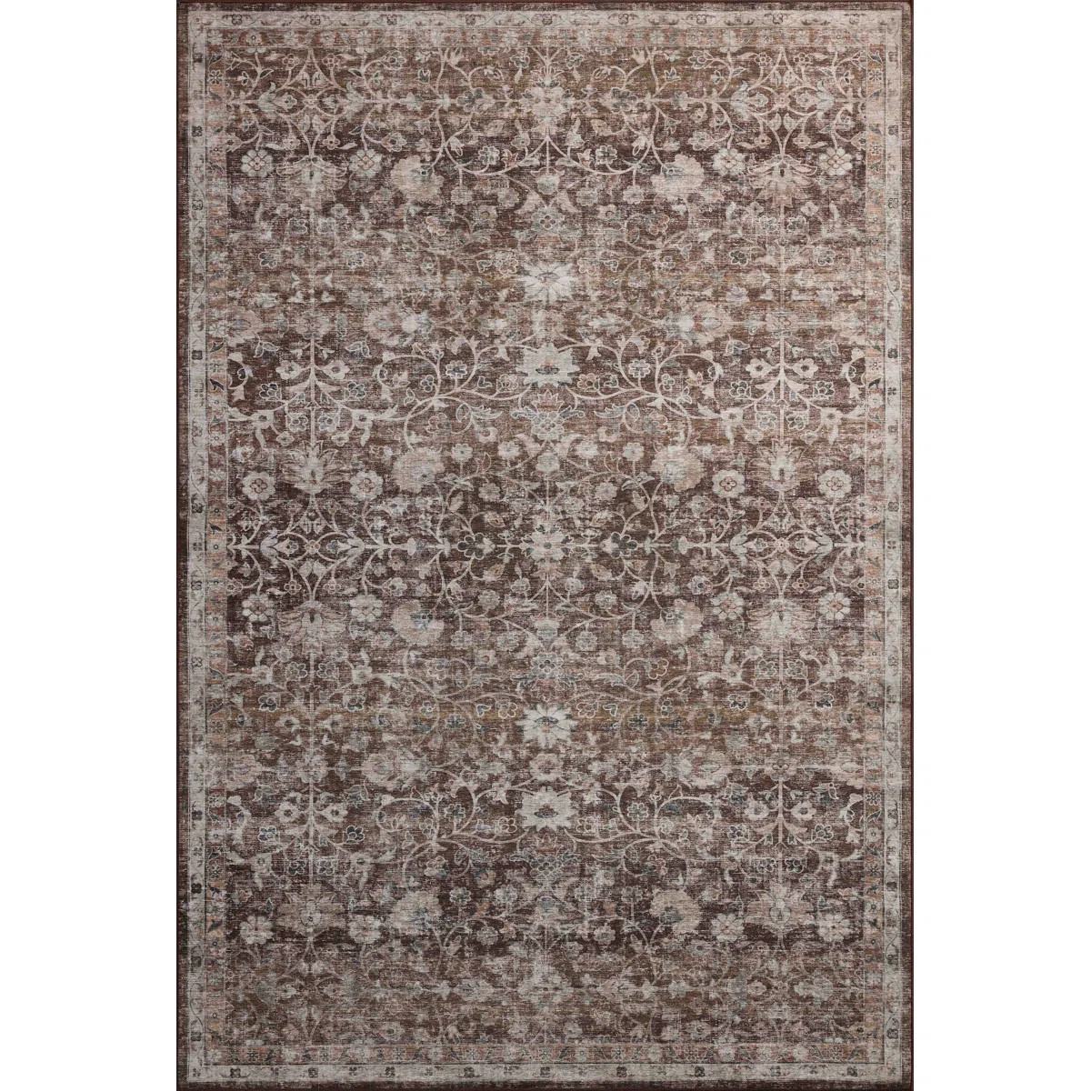 Amber Lewis x Loloi Machine Washable Josie Earth / Natural Area Rug | Wayfair North America