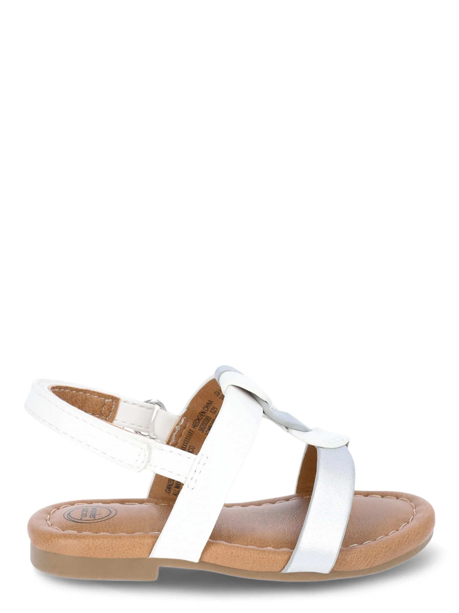 Wonder Nation Baby Girl Braided Sandals - Walmart.com | Walmart (US)