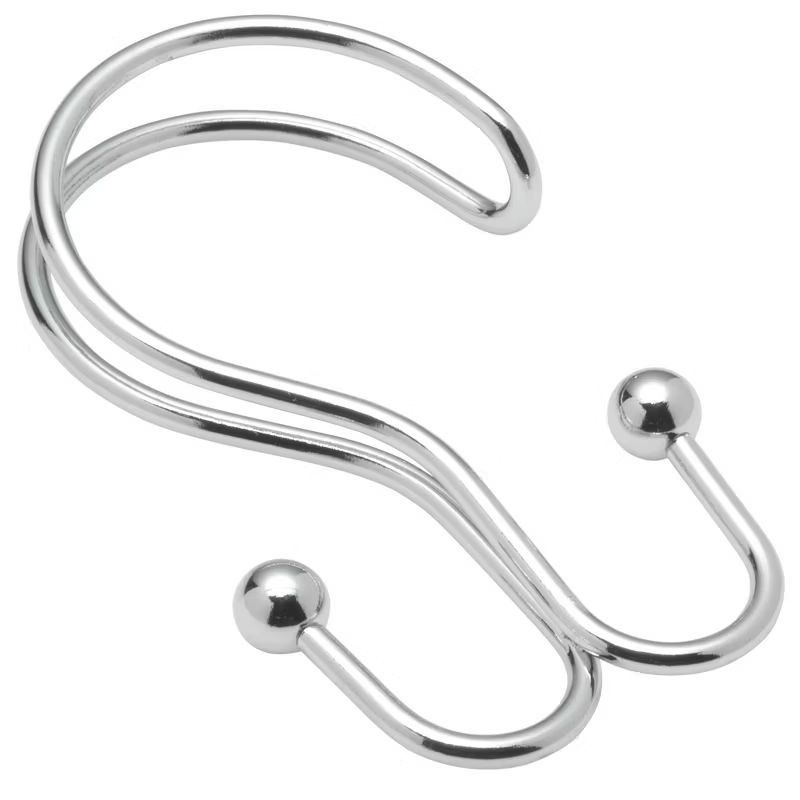 Carnation Home Fashions Double Shower Curtain Metal Hooks Set of 12 | Target