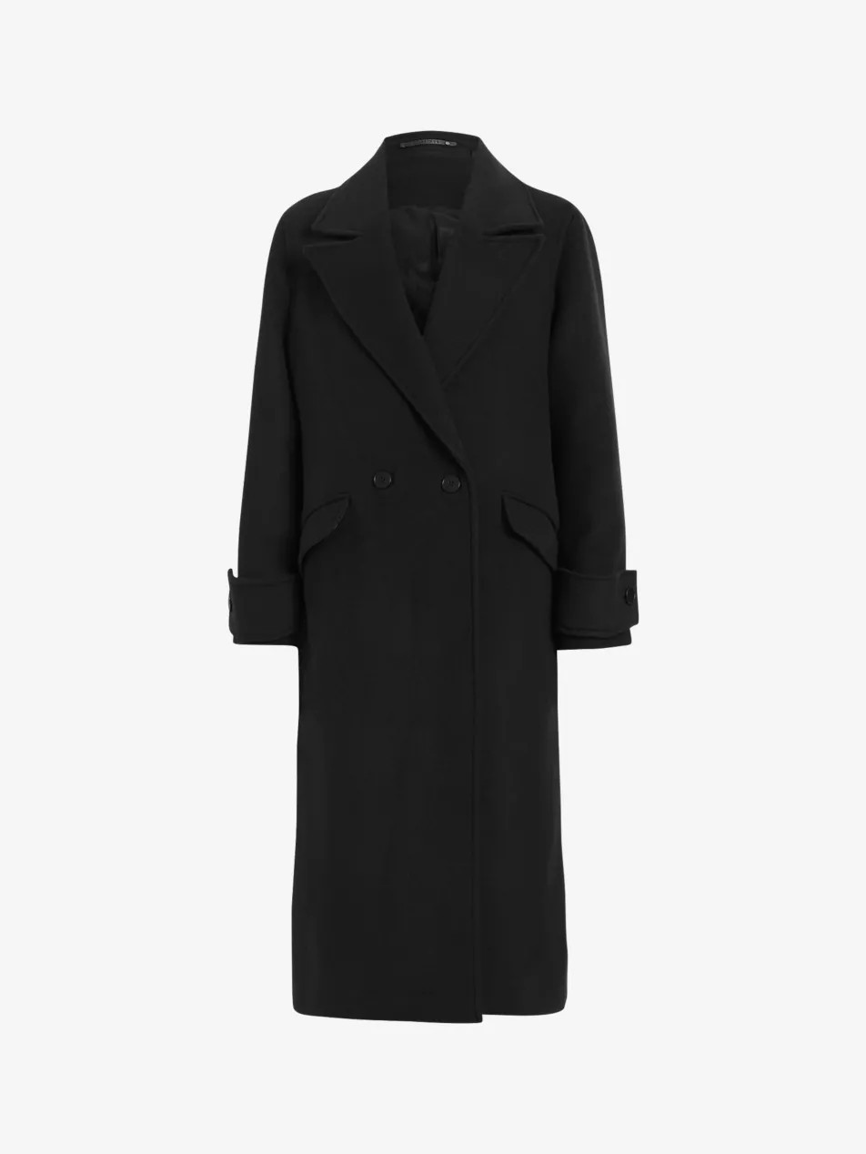 Mabel peak-lapel woven coat | Selfridges