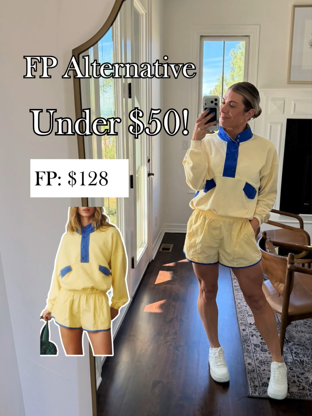 This yellow workout set is giving Free People vibes for under $50, perfect for brightening gym days or casual errands with comfy style. 💛🏃‍♀️✨
#ltkstyle #workoutset #yellowactivewear #freepeopledupe #affordablefashion #athleisurelook #gymoutfit #springstyle #casualchic #fitnessfashion 

 #LTKootd #LTKActive