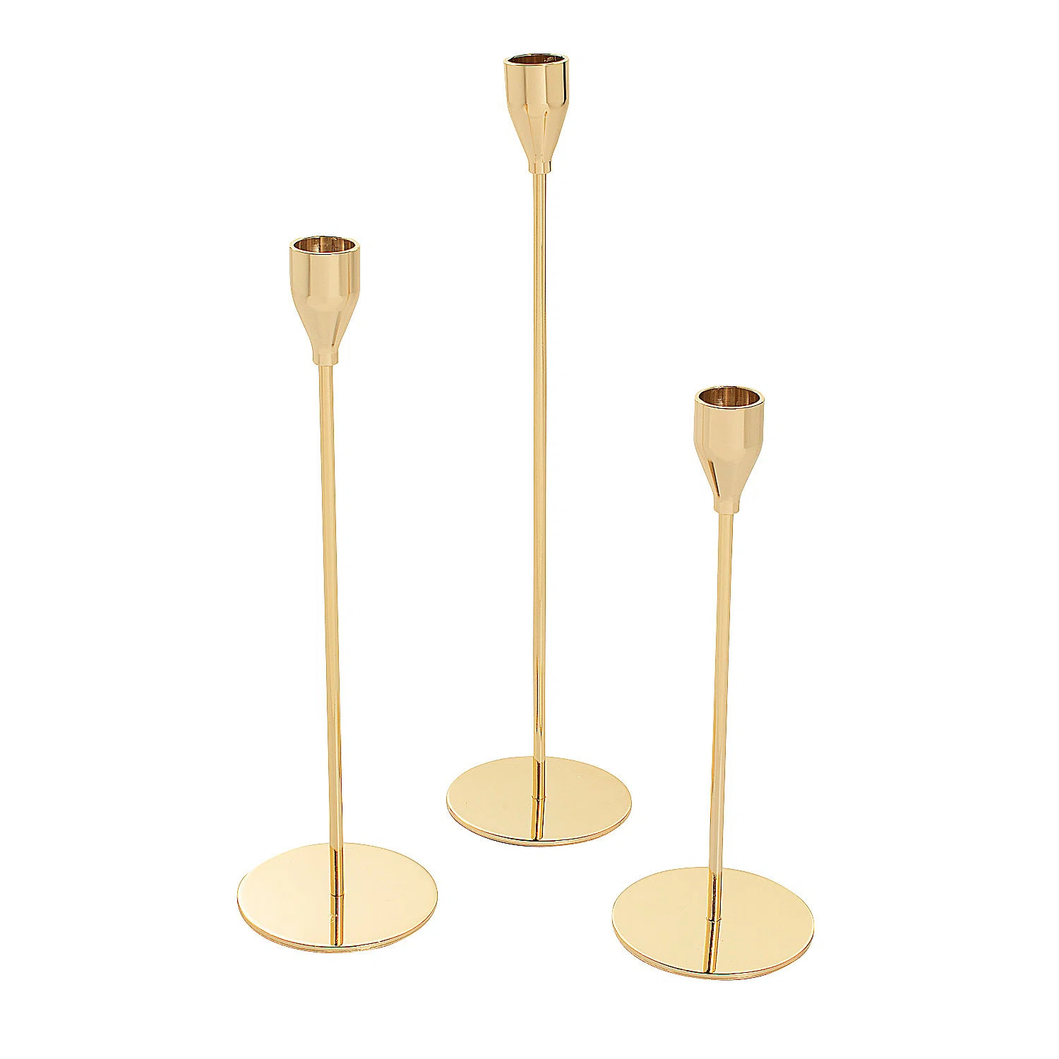 12.6'' H Metal Tabletop Candlestick | Wayfair North America