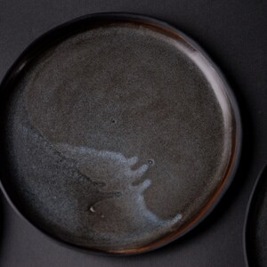 GREY on BLACK rustic handmade handcrafted anthracite stoneware | Etsy | Etsy (US)