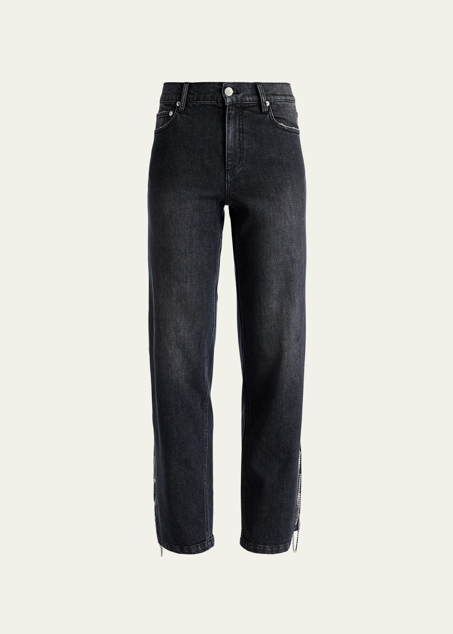 Gayle Embellished-Side Baggy Jeans | Bergdorf Goodman
