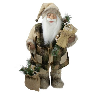 Northlight 24" Beige Santa Claus with Gifts Christmas Figure | Target