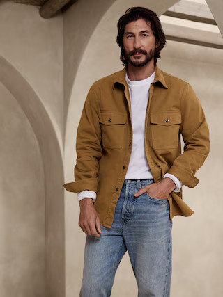 Malo Twill Shirt Jacket | Banana Republic (US)