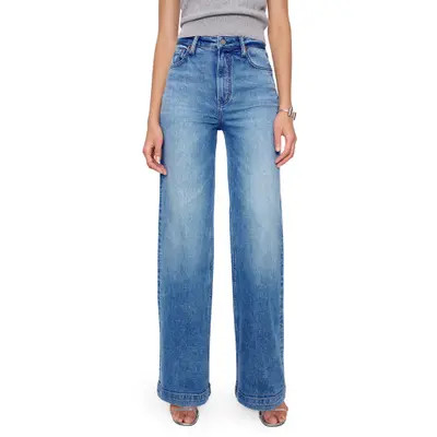 Reformation Bex Wide Leg Jeans in Wheeler at Nordstrom, Size 25 | Nordstrom