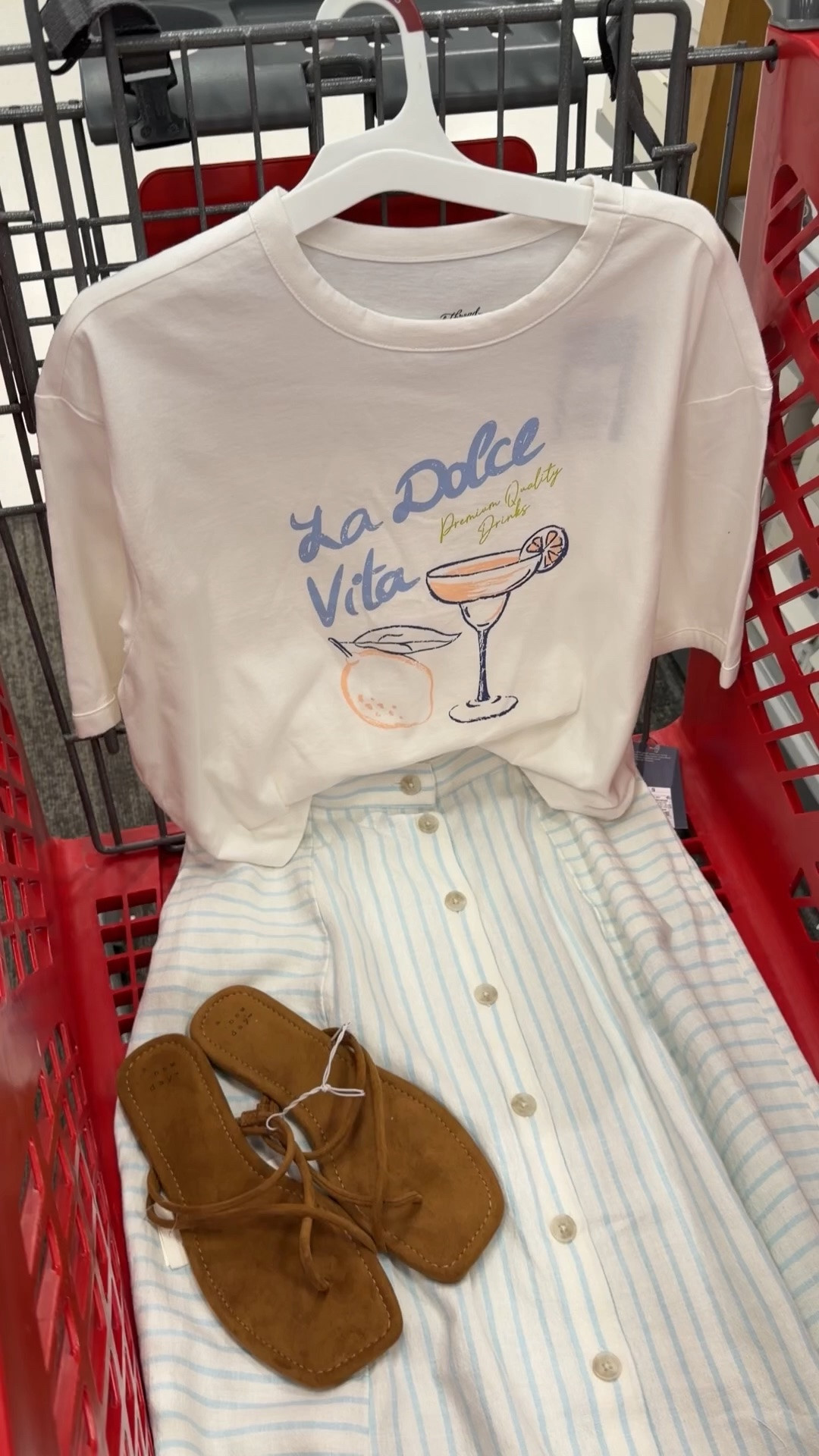 Graphic tee is finally online! Target summer outfit idea #chic gamine coquette casual travel