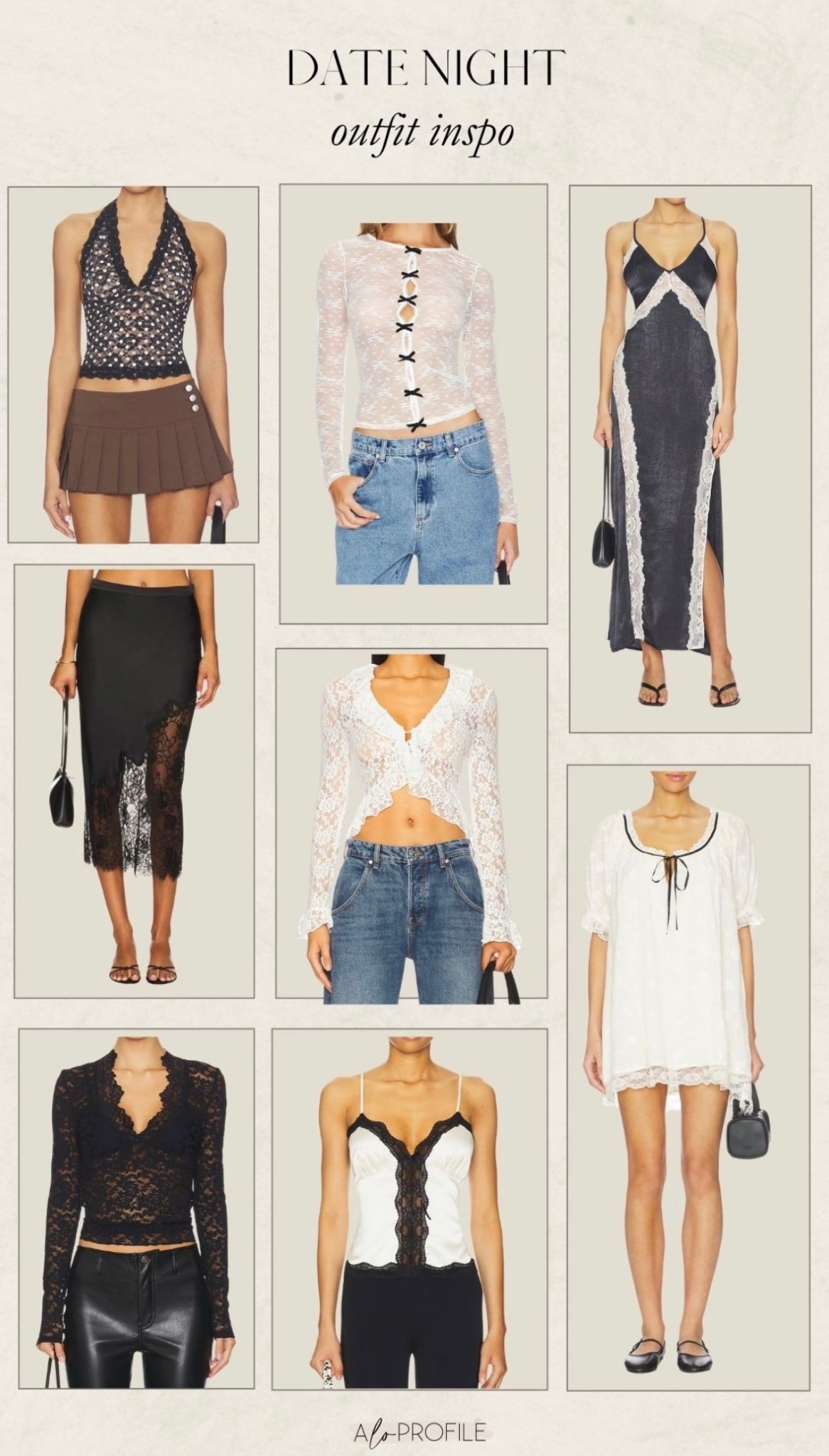 Date Night Outfit Ideas : Revolve // date night, date night top, date night fit, date night outfit inspo, Valentine's Day outfit, Revolve fashion, neutral date night outfit, lace tops