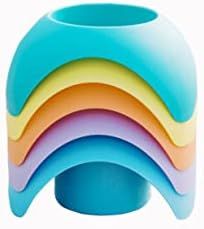 Dejaroo Beach Vacation Accessories - Beach Sand Coasters Drink Cup Holders Multicolor 5 Piece Set | Amazon (US)