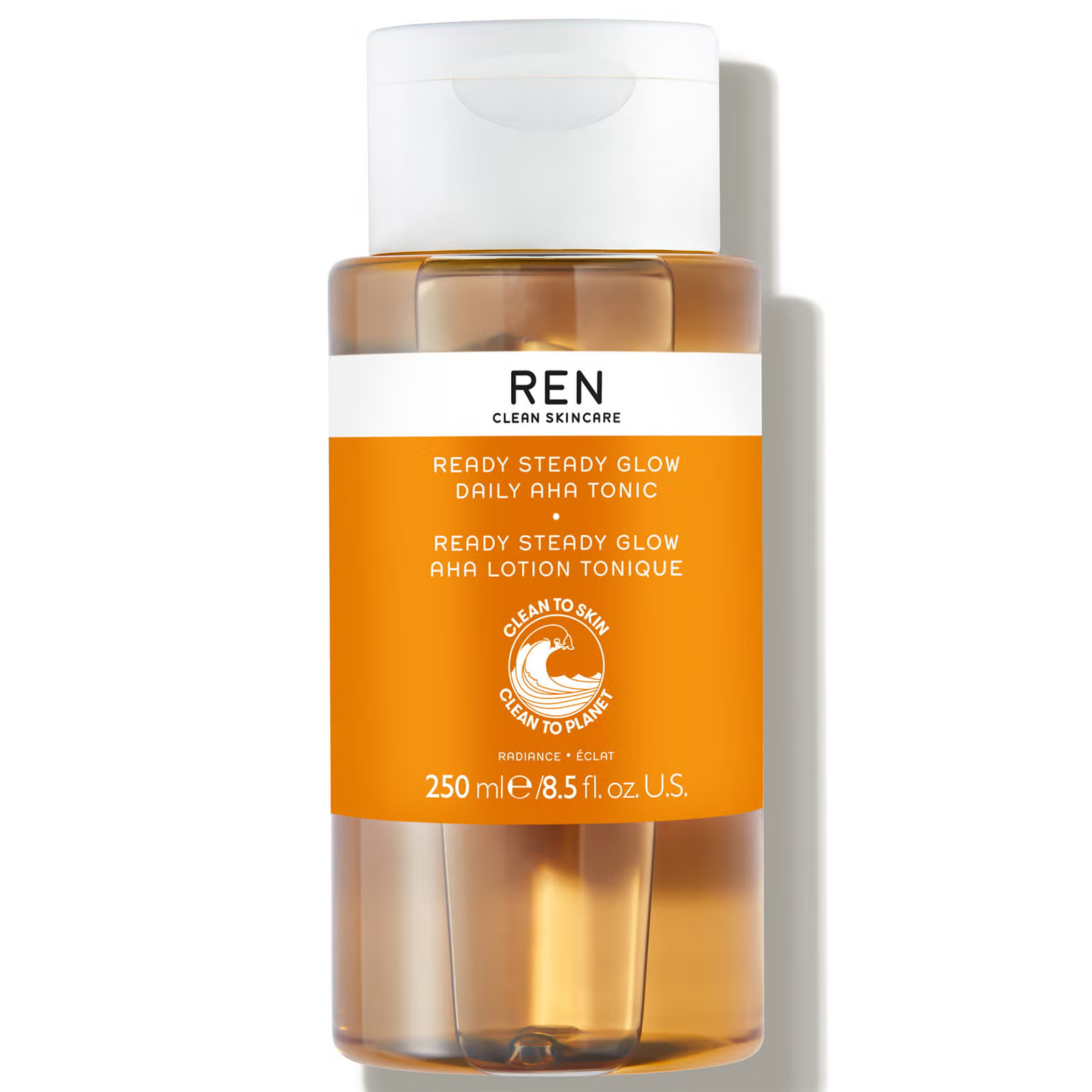 REN Clean Skincare Ready Steady Glow Daily AHA Tonic 250ml | LOOKFANTASTIC | Look Fantastic (UK)