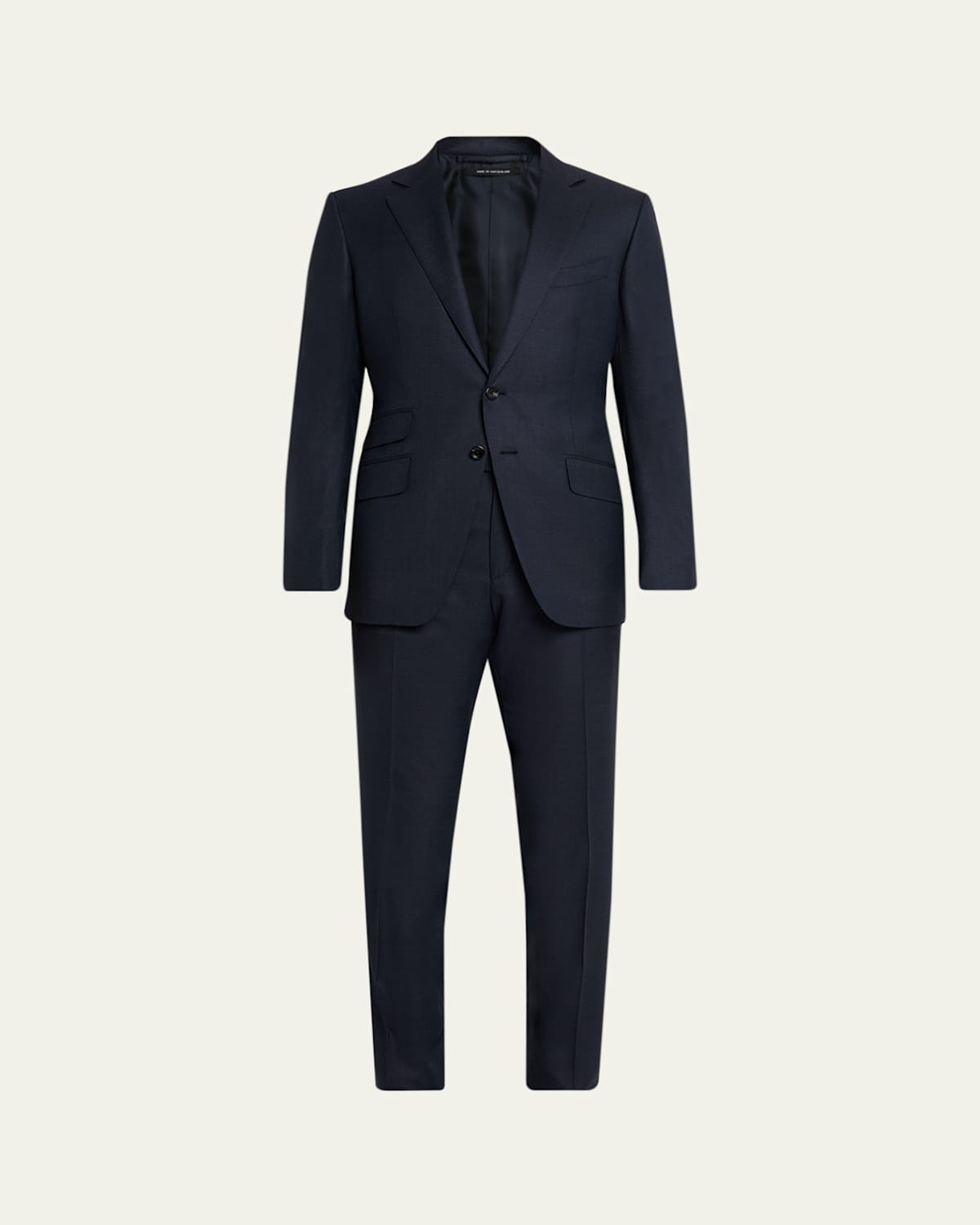 Men's Notch-Lapel Textured Wool Suit | Bergdorf Goodman
