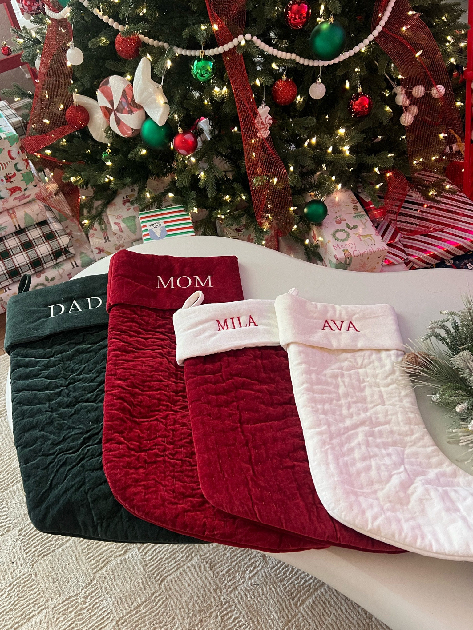 Our first family stockings came in! Pottery Barn has the cutest personalized & great quality stockings for sale + so many to choose from! 🎄❤️🤍💚 #LTKChristmas #LTKPotteryBarn #LTKStockings #LTKChristmasDecor

#LTKHome #LTKFamily #LTKSeasonal #LTKHoliday