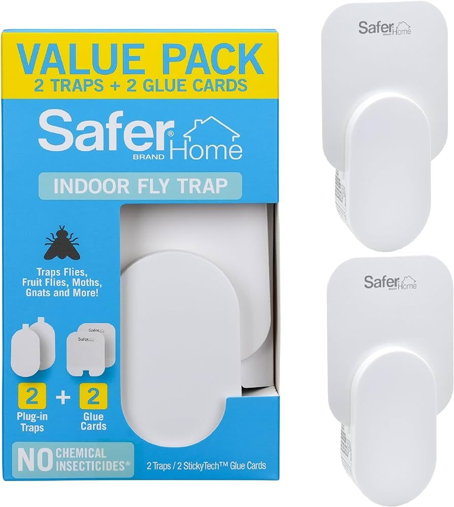 Safer Home SH502-2SR 2 Indoor Plug-in Fly Traps for Flies, Fruit Flies, Moths, Gnats, and Other F... | Amazon (US)