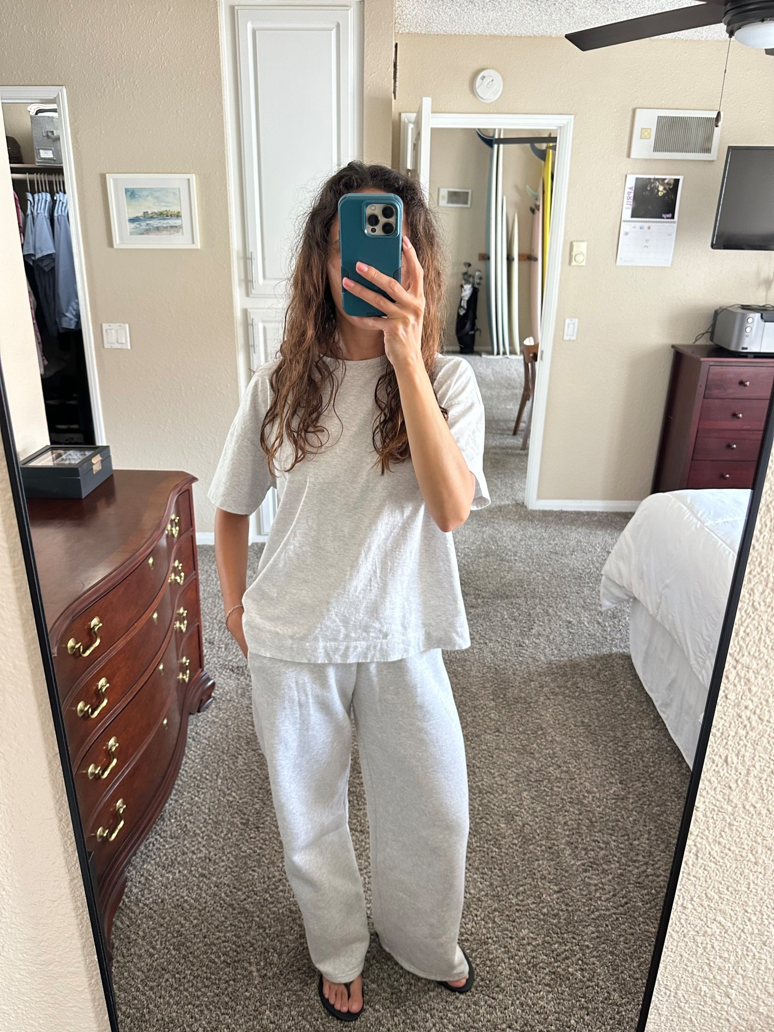 Medium in the shirt
XS in the sweats

#LTKootd