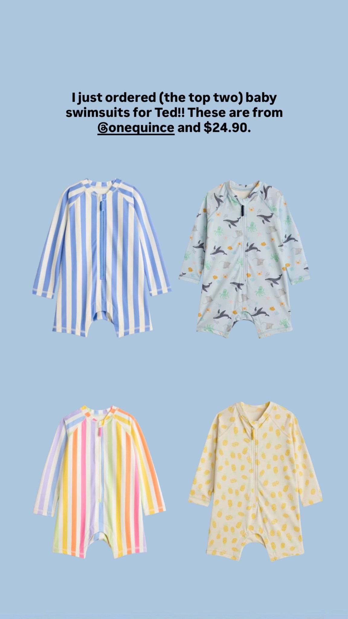 @Quince swimsuits for babies and toddlers!