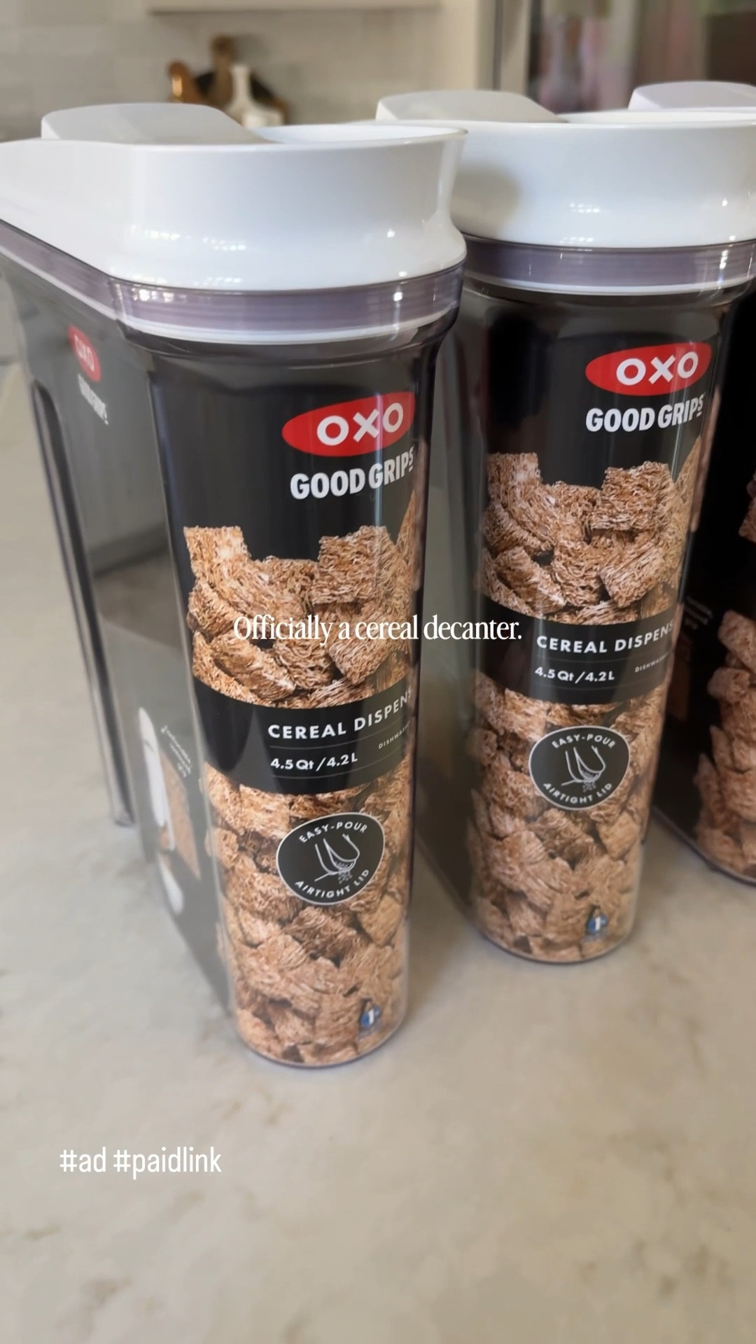 I can’t wait for my pantry revamp in March but I was excited to grab a few organization and storage solutions from The Container Store in preparation. Consider me officially a fan of decanting my cereal! And, this brand of canisters is the absolute best. I got the bigger size of the two and am so happy to be making positive updates to our kitchen systems! 30% off right now! 

#ad #paidlink #thecontainerstore @thecontainerstore

Organized kitchen pantry organization home organization ideas 

#LTKHome #LTKmomlife #LTKSaleAlert