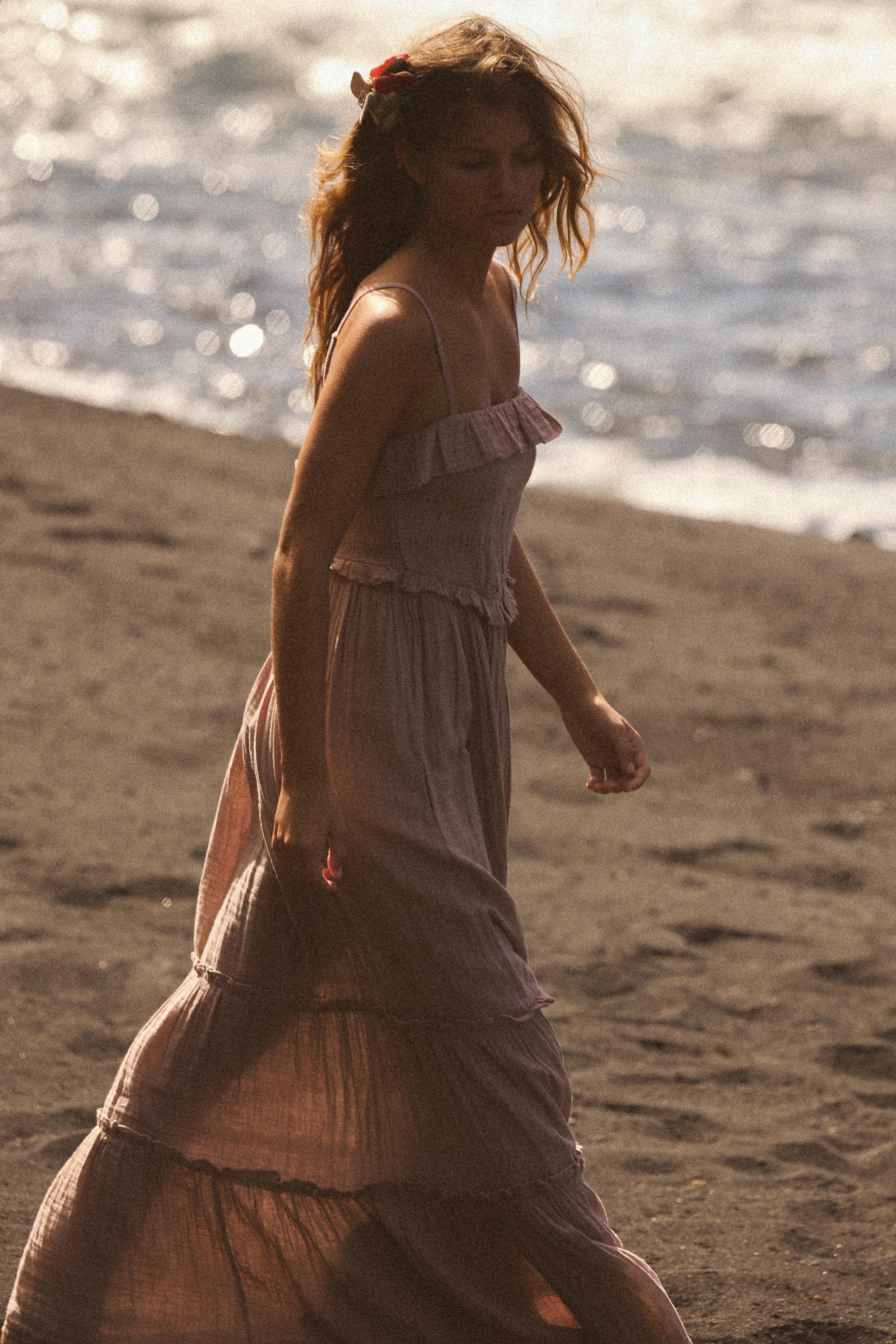 RUFFLED MIDI DRESS | Zara US