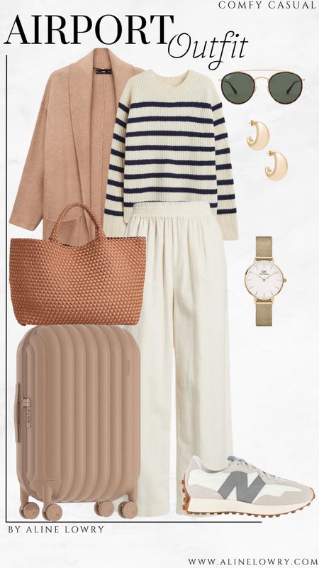 Airport outfit idea for the long holiday trips. Casual and comfy travel outfit.

#LTKstyletip #LTKSeasonal #LTKtravel