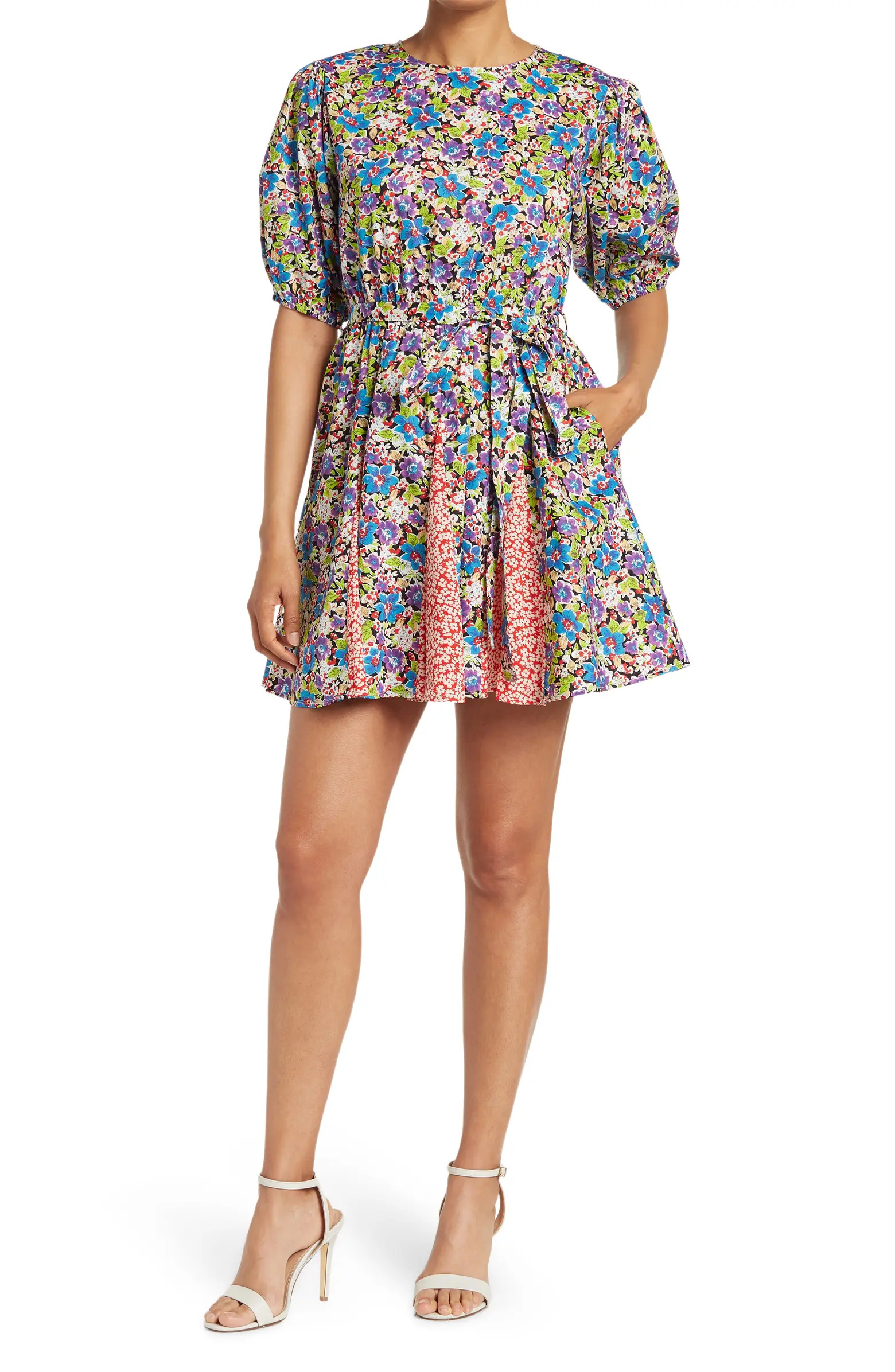 MELLODAY Tie Waist Mini Dress | Nordstromrack | Nordstrom Rack