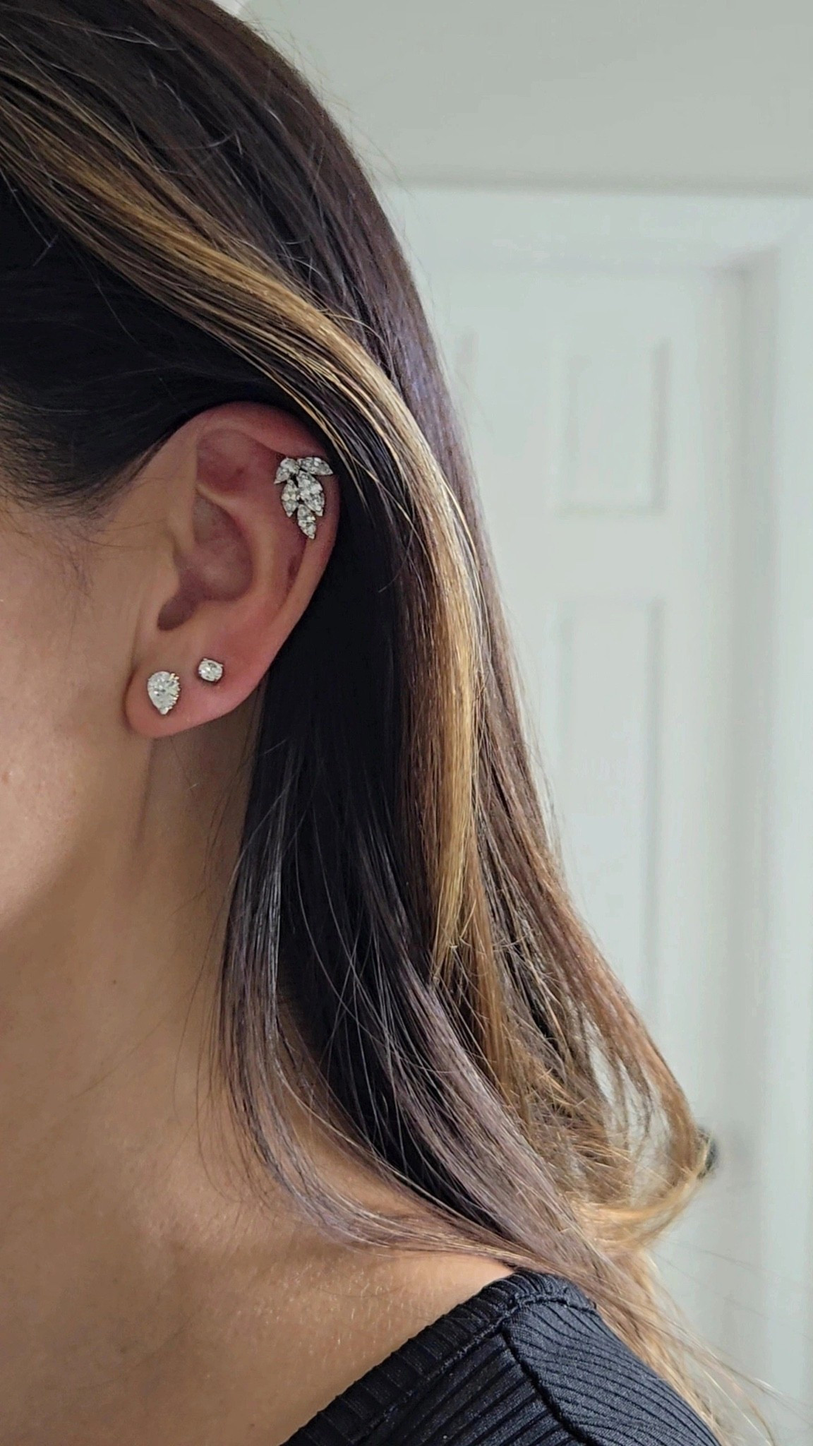 Swarovski, earrings, pear shaped, silver, jewelry, luxury, look for less, diamond look.

#LTKSaleAlert