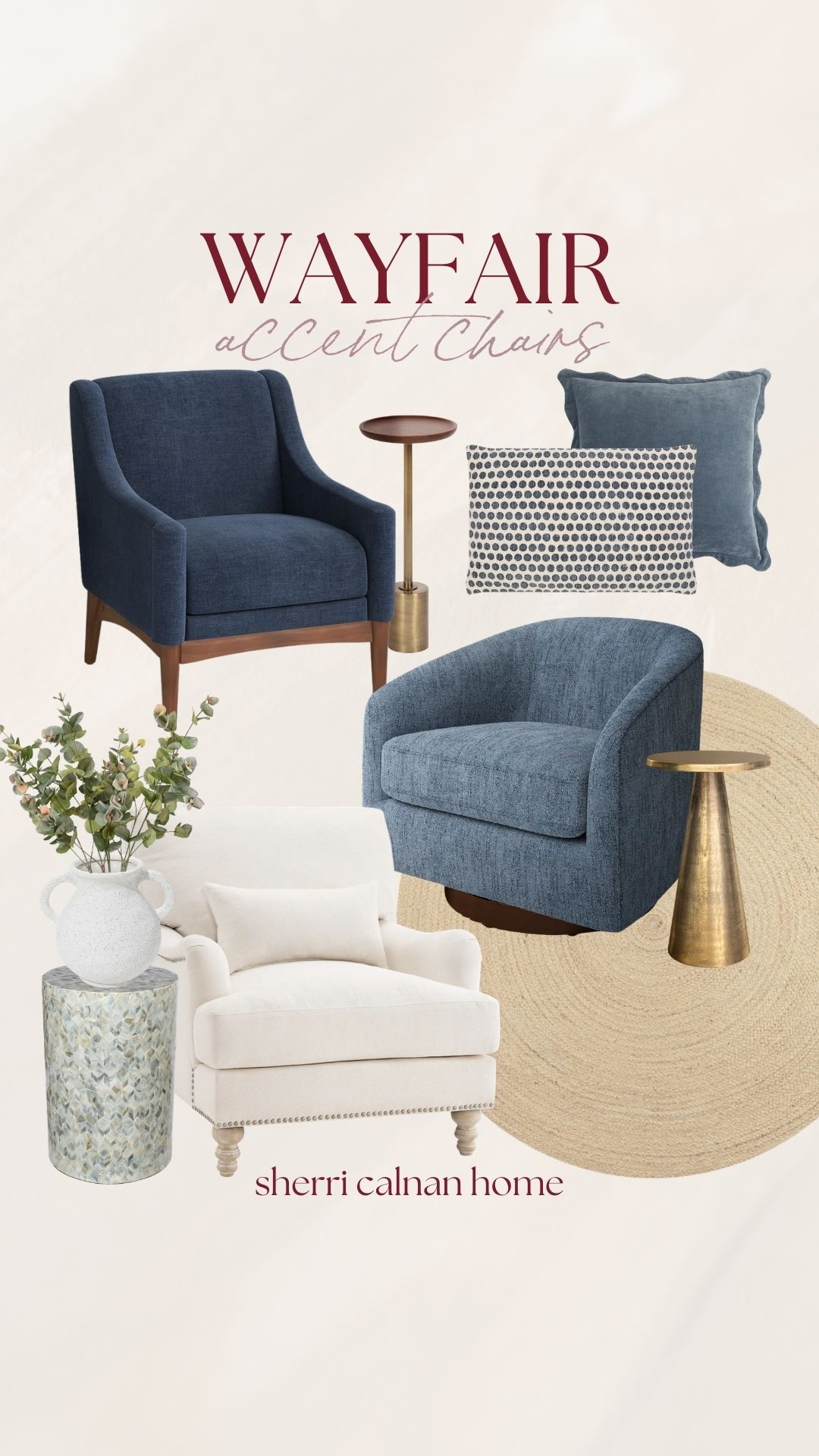 Wayfair accent chairs that instantly elevate a living room or reading nook. Love these classic silhouettes and beautiful blue tones for a polished but comfortable space.
 wayfair accent chairs, blue accent chair, living room chair ideas, modern accent chair, reading nook chair, living room furniture finds, affordable accent chairs, classic living room furniture, home styling ideas, interior design finds, living room decor inspiration, sherricalnanhome

#LTKHome