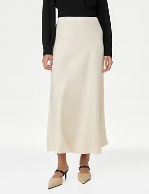 Lyocell™ Blend Maxi Slip Skirt | M&S Collection | M&S | Marks & Spencer IE