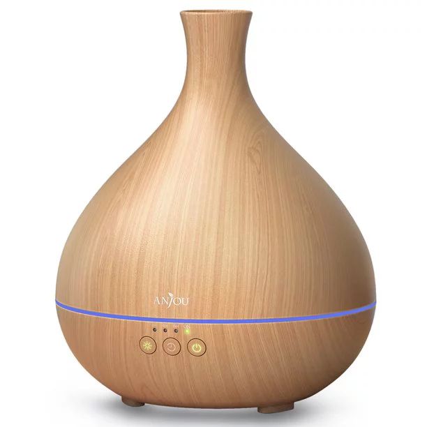 Essential Oil Diffuser, Anjou 500ml Cool Mist Humidifier Wood Grain Aromatherapy Diffuser | Walmart (US)