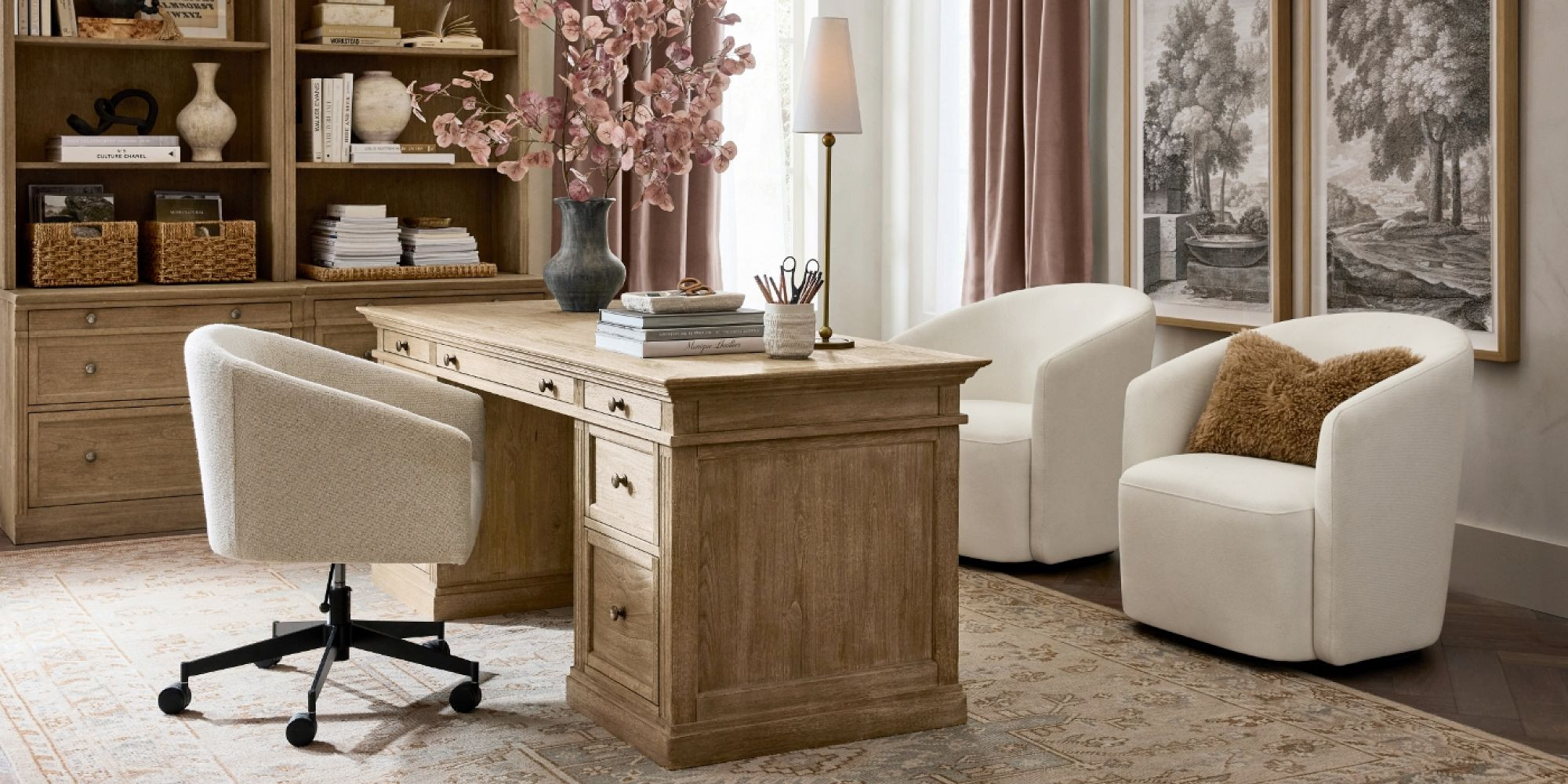 Livingston Executive Desk (75") | Pottery Barn CA