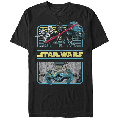 Men's Star Wars Retro Darth Vader T-Shirt - Black - 3X Large | Target