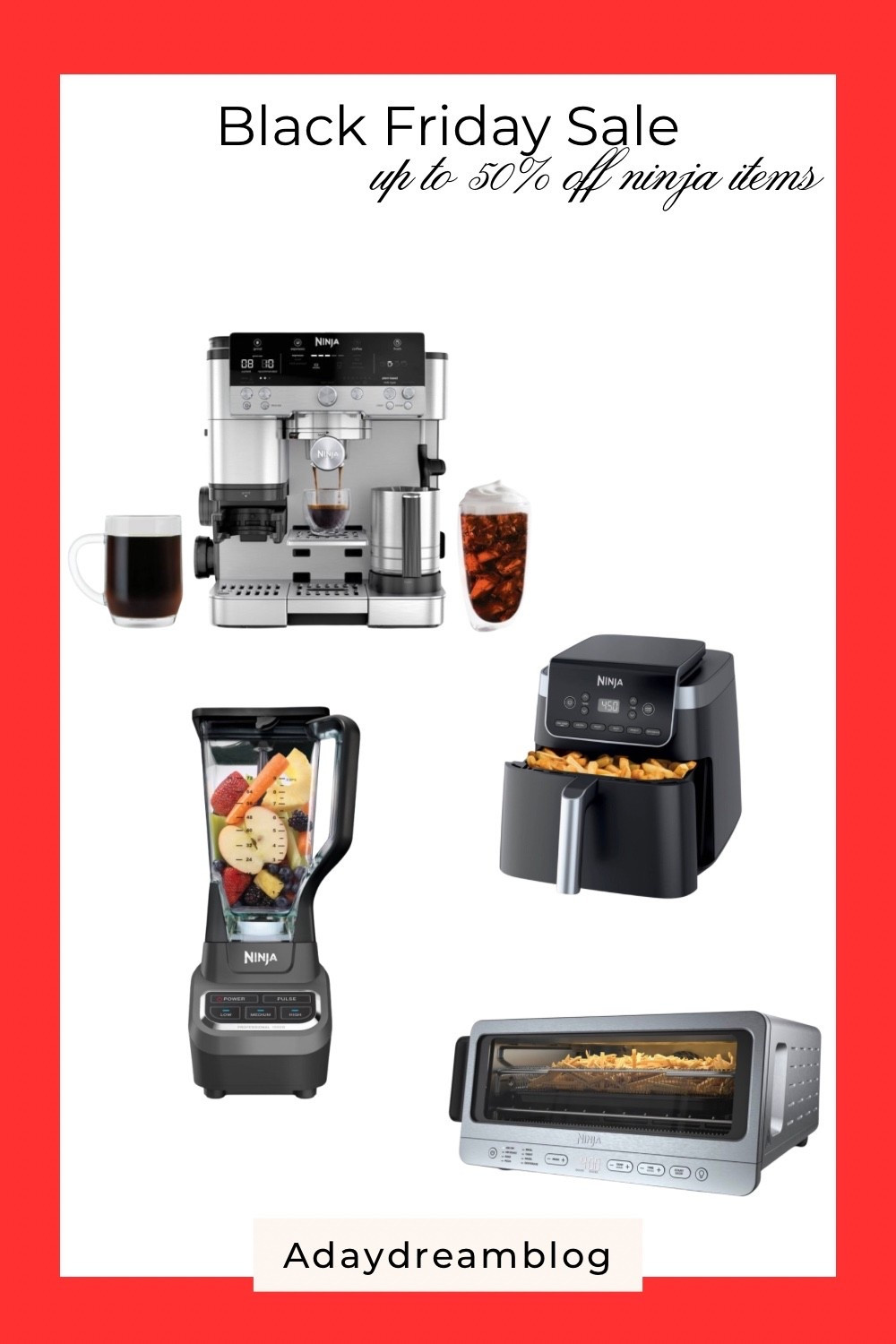 Up to 50% off ninja products! I love my ninja coffee maker! 

#LTKGiftGuide #LTKSaleAlert #LTKCyberWeek