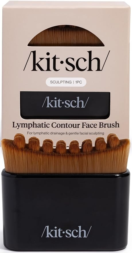 Kitsch Lymphatic Contour Face Brush - Facial Massage Brushes - Black | Amazon (US)